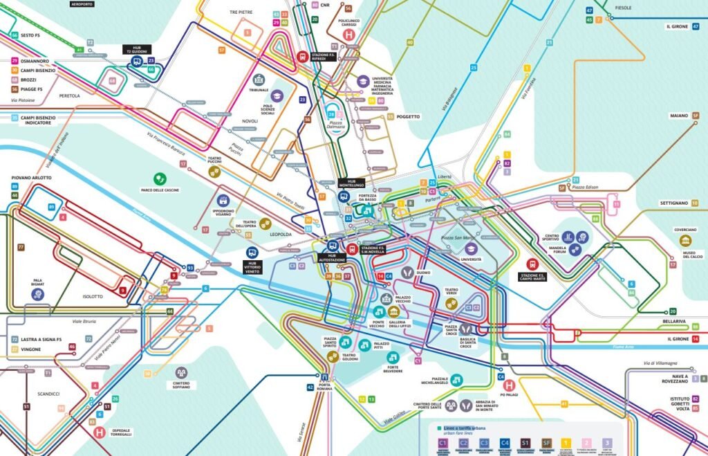 Florence public transport map