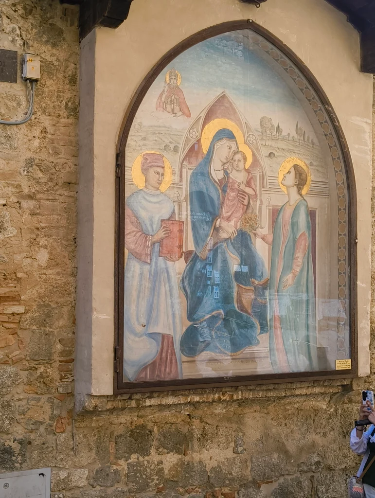 Holy painting in San Gimignano