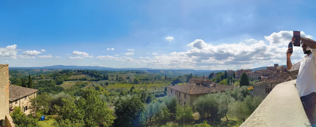 Panoramic views of San Gimignano